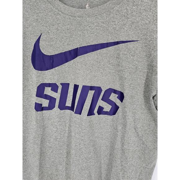 Nike Men's Gray Phoenix Suns NBA Athletic Cut Short Sleeve T-Shirt Size S - Picture 3 of 4